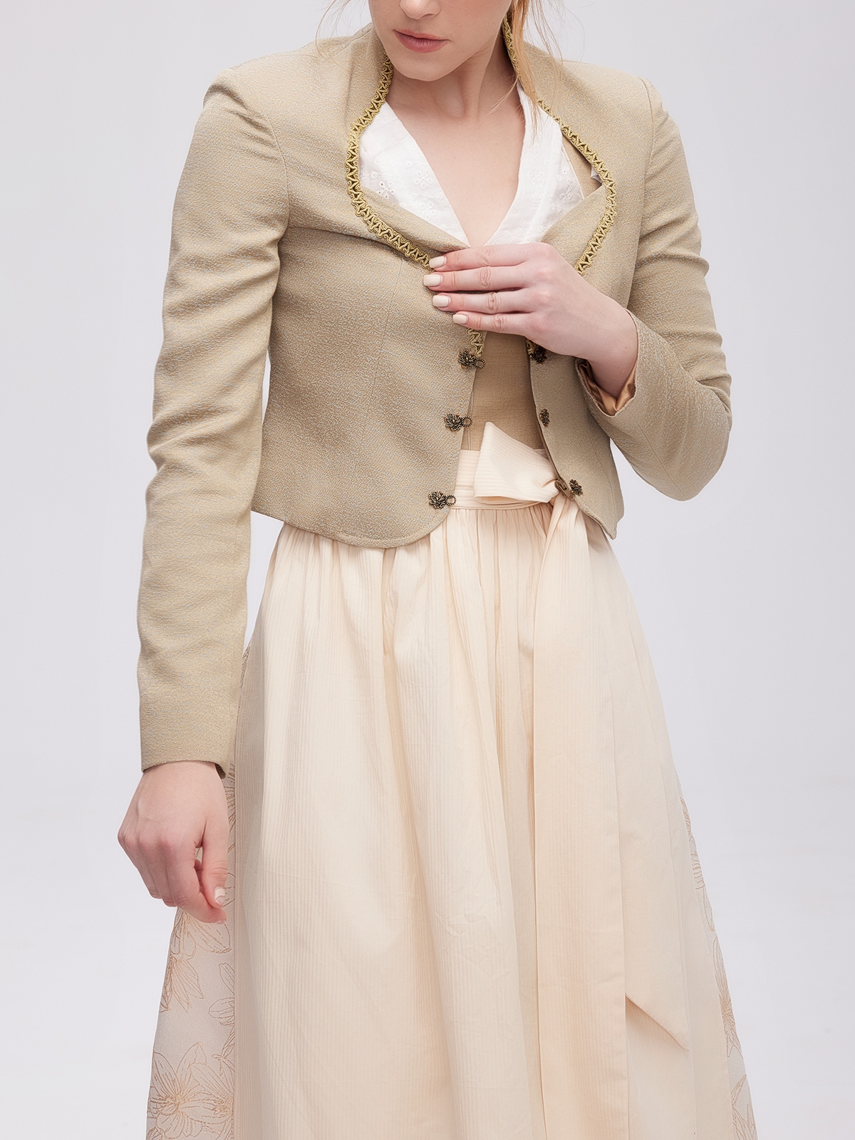 Dirndl Samt in Grün