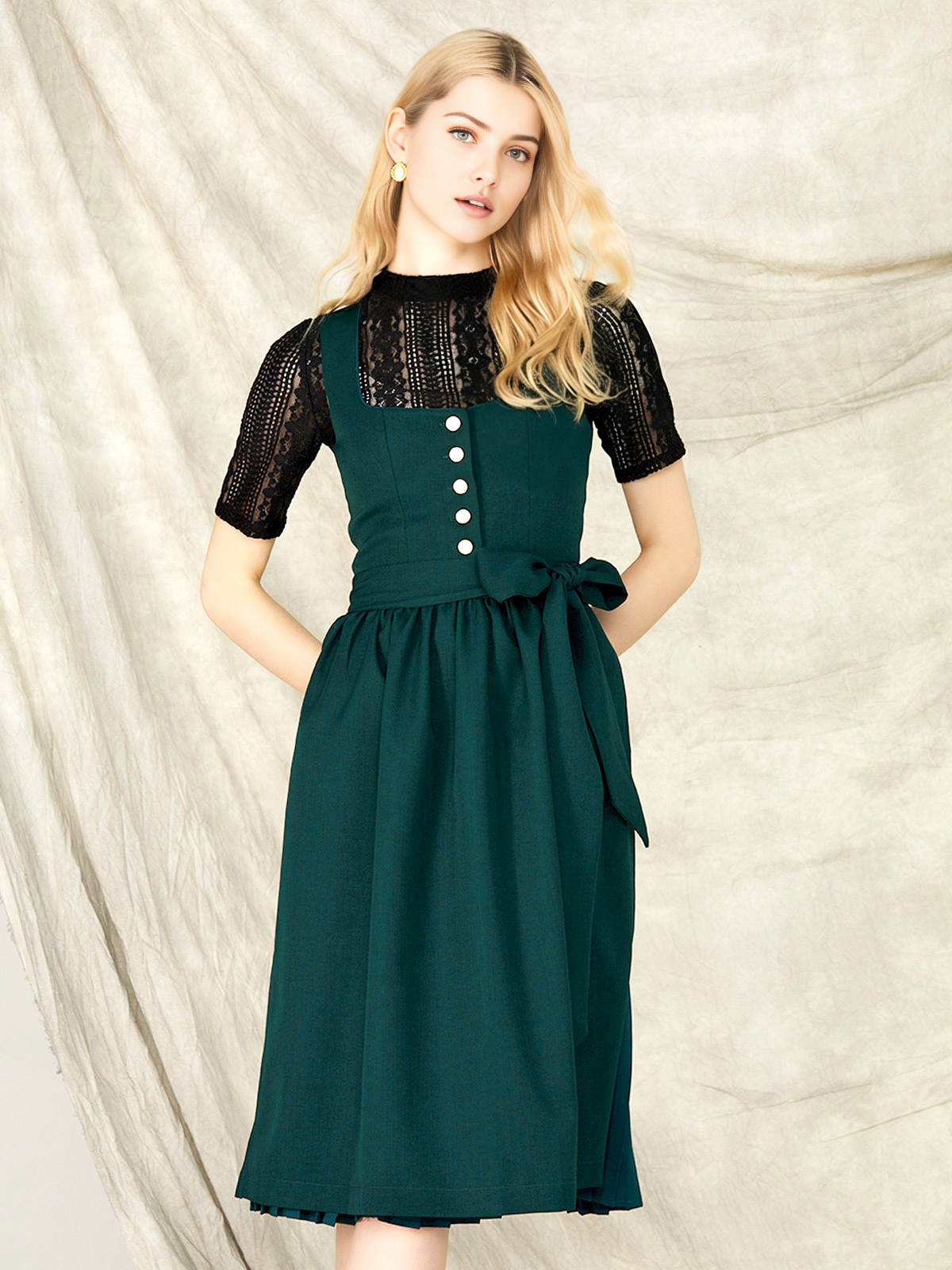 Dirndl Blus in Grün