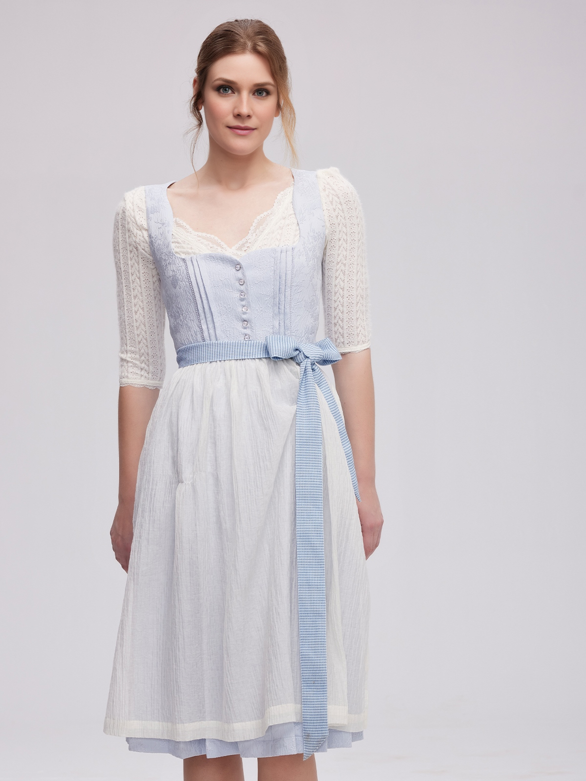 Dirndl Schwarz Lila