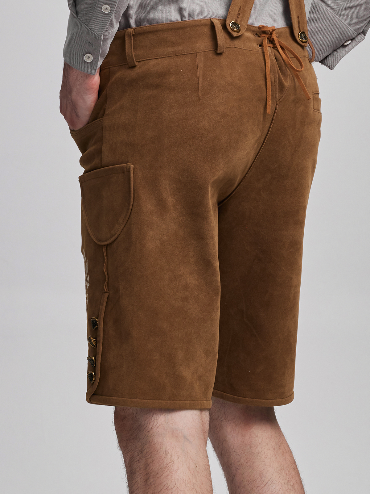 Dirndl Damen Blau mit Lederhose