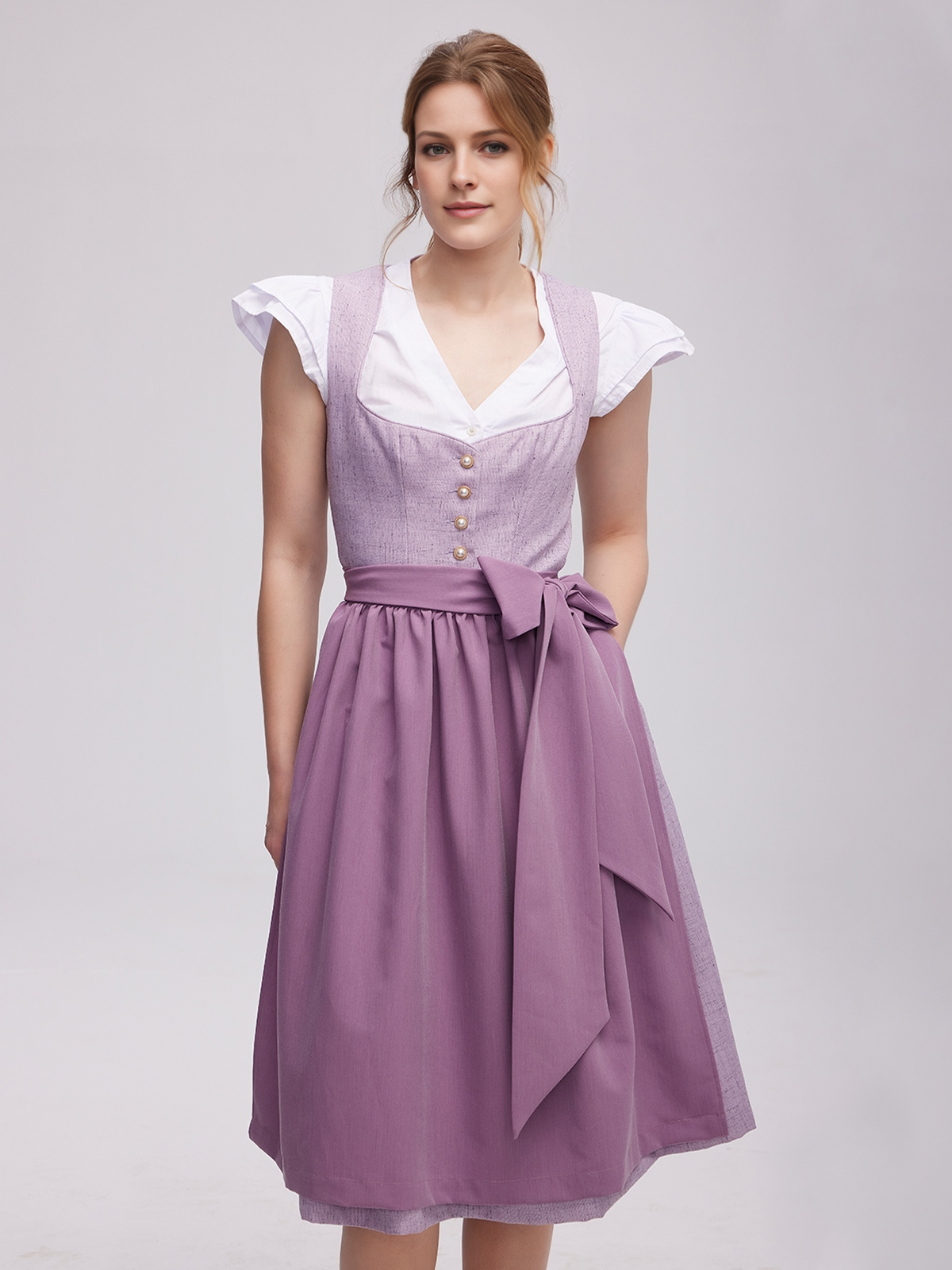 Dirndl Gelb Samt in eleganter Ausführung