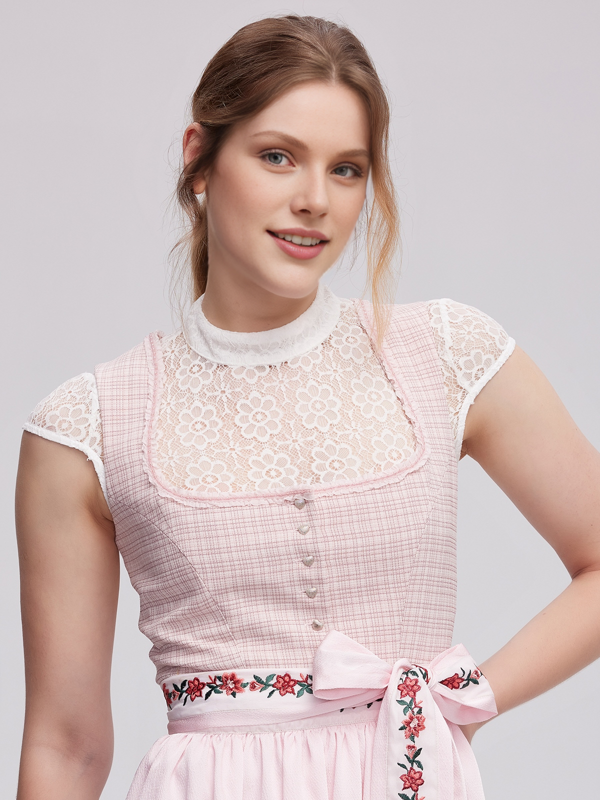 Modernes Ja Mei Dirndl in Rosa