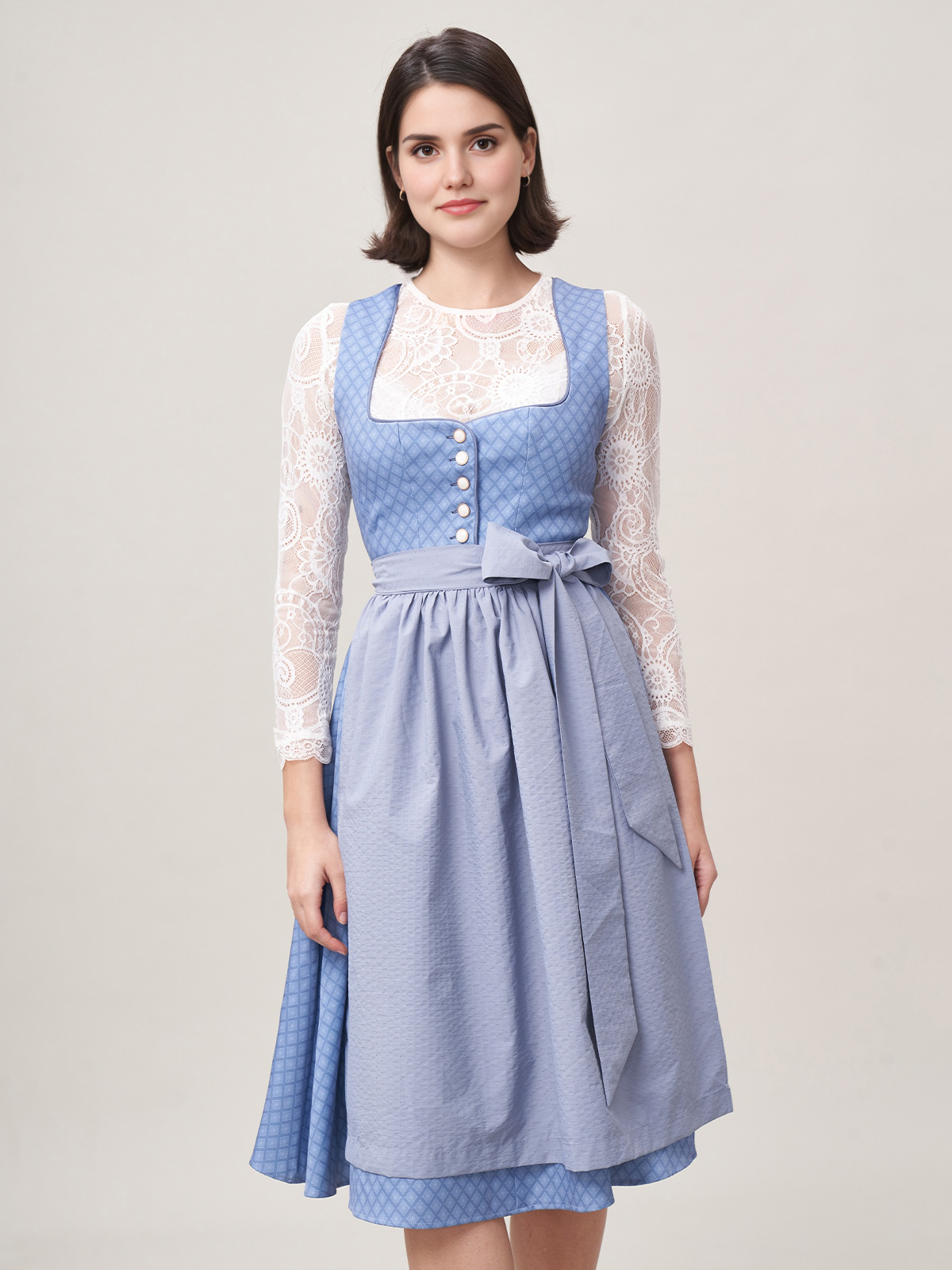 Modernes Dirndl in Dunkelgrün