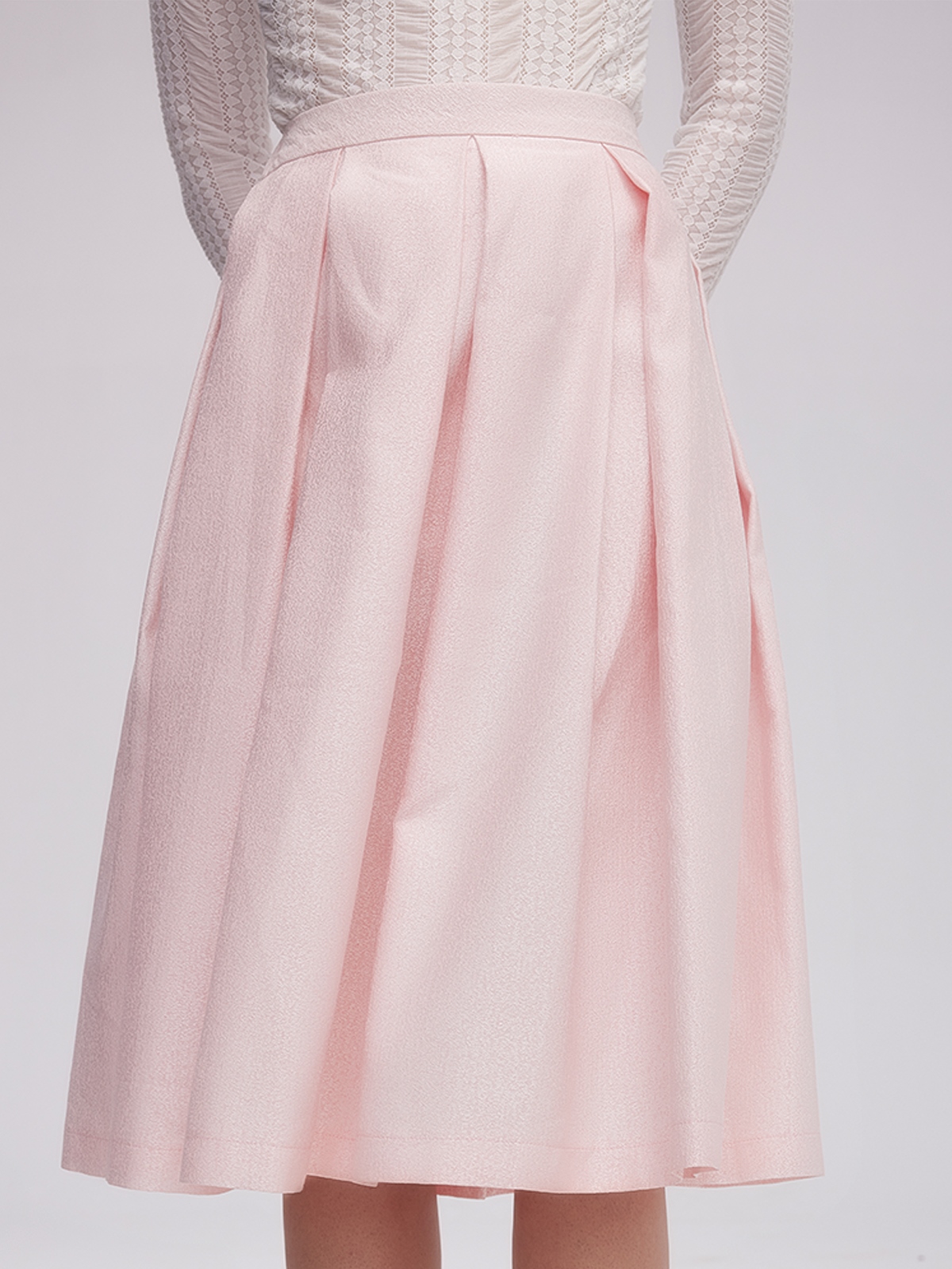 Dirndlbluse Spitze Kurzarm in Rosa