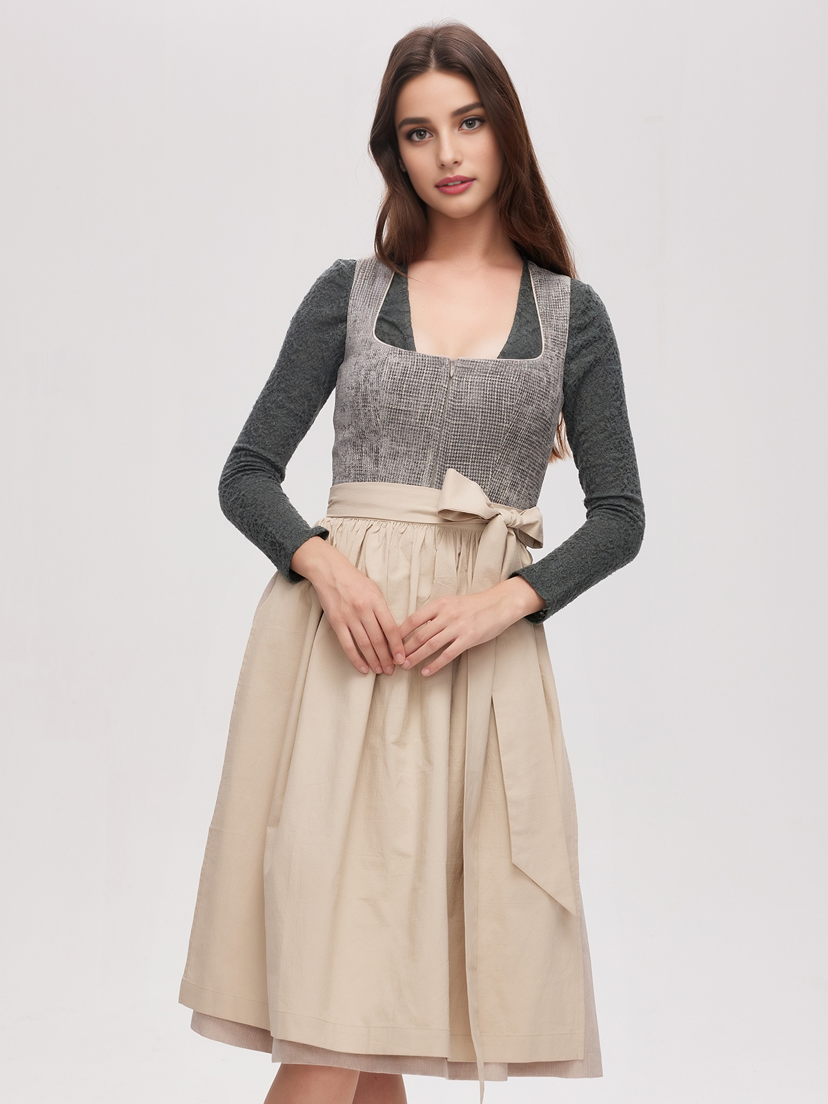 Blau Kombination Dirndl