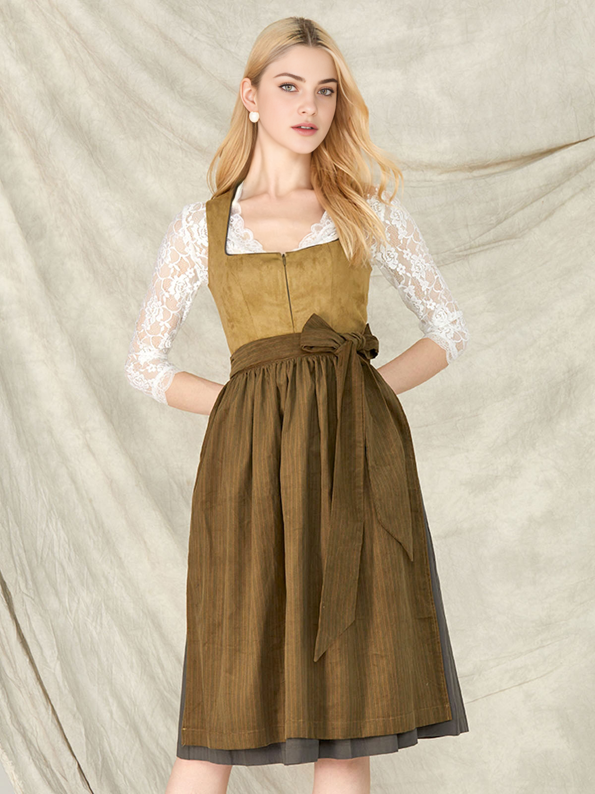 Kurzes Dirndl in Grün – perfekt für den Sommer